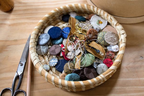 Basket full of buttons