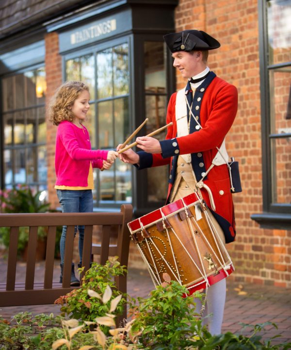 Drummer with young guest