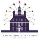 Light and Liberty logo for 4th of July 2017