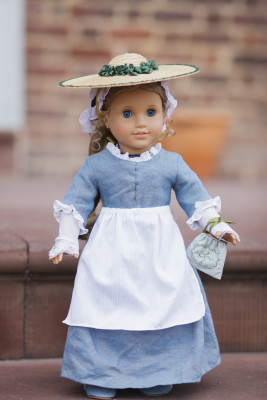 Gathering of a group of ladies who have Felicity dolls at the Courthouse at 8 a.m. Friday, Jan. 8 to have their picture taken together for a blog post written by Whitney Thornberry.